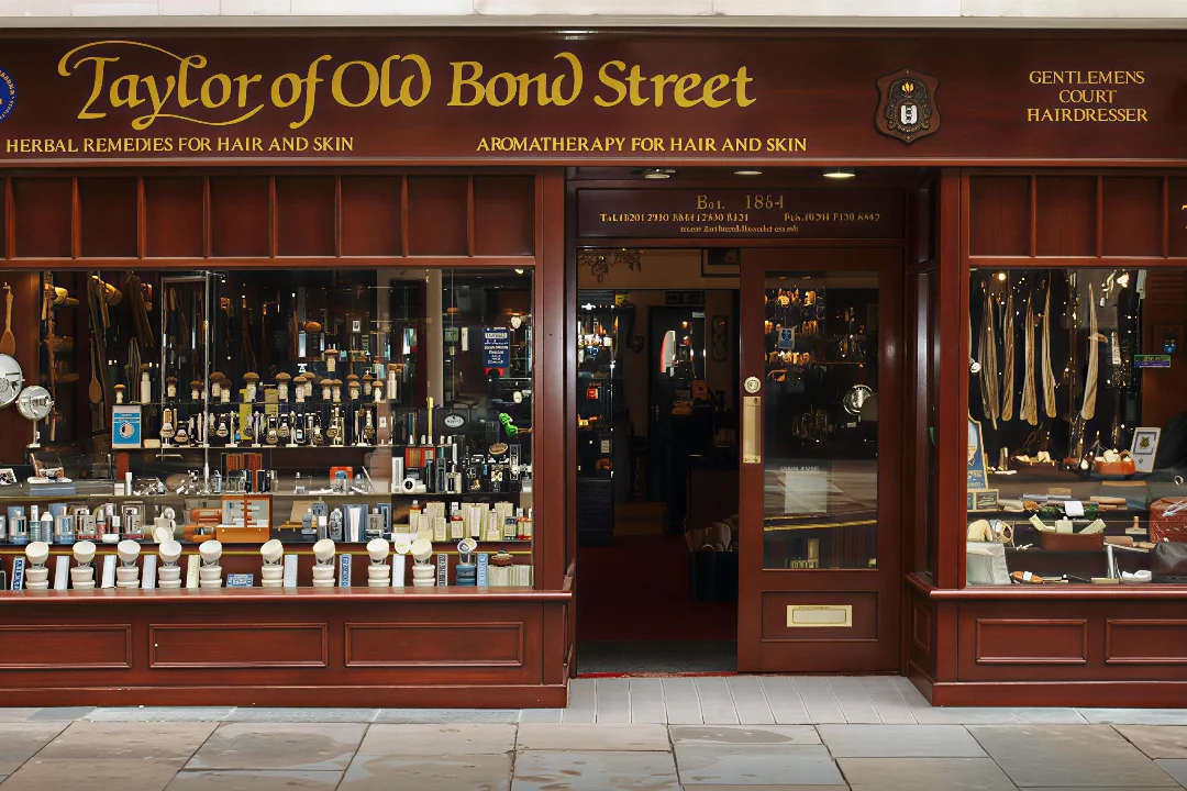 Jermyn Street Barbers storefront Taylor of Old Bond Street, 74 Jermyn Street London